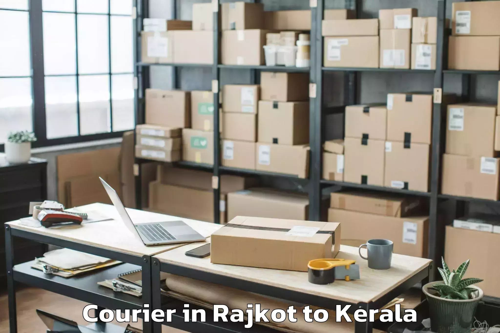 Book Rajkot to Varkala Courier